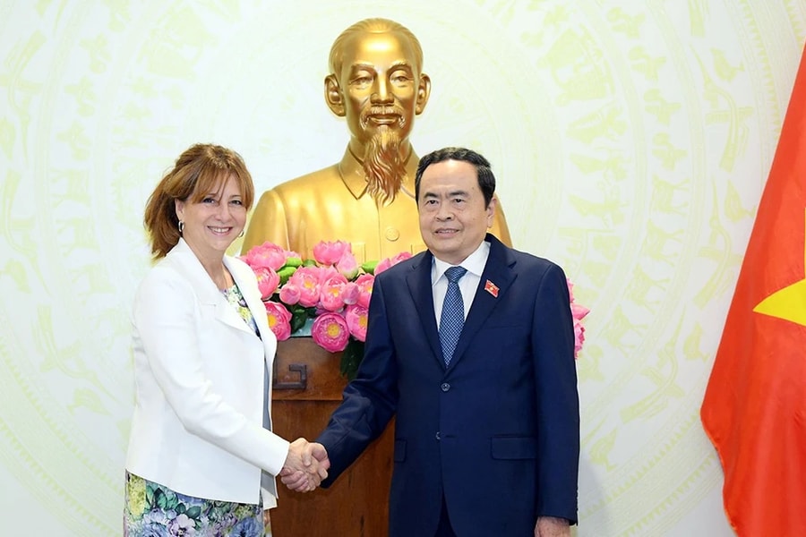 Chủ tịch Quốc hội Trần Thanh Mẫn tiếp Chủ tịch Quốc hội bang Québec, Canada