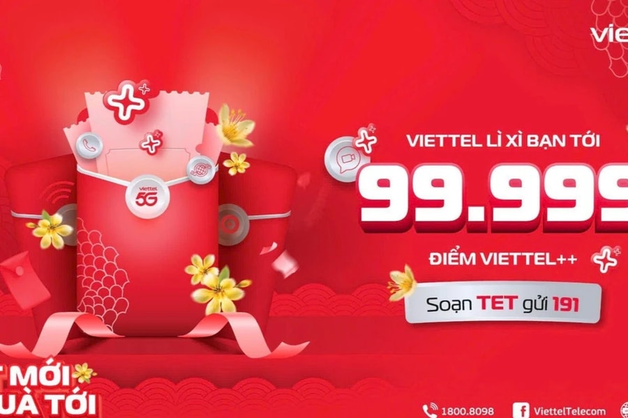 Tết này, Viettel lì xì khách hàng tới 99.999 điểm Viettel ++ 