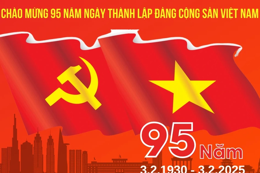 Những mốc son kỷ niệm 95 năm Ngày thành lập Đảng Cộng sản Việt Nam (3.2.1930 - 3.2.2025)