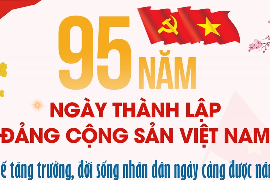 95 năm dưới sự lãnh đạo của Đảng, kinh tế tăng trưởng, đời sống nhân dân ngày càng được nâng cao