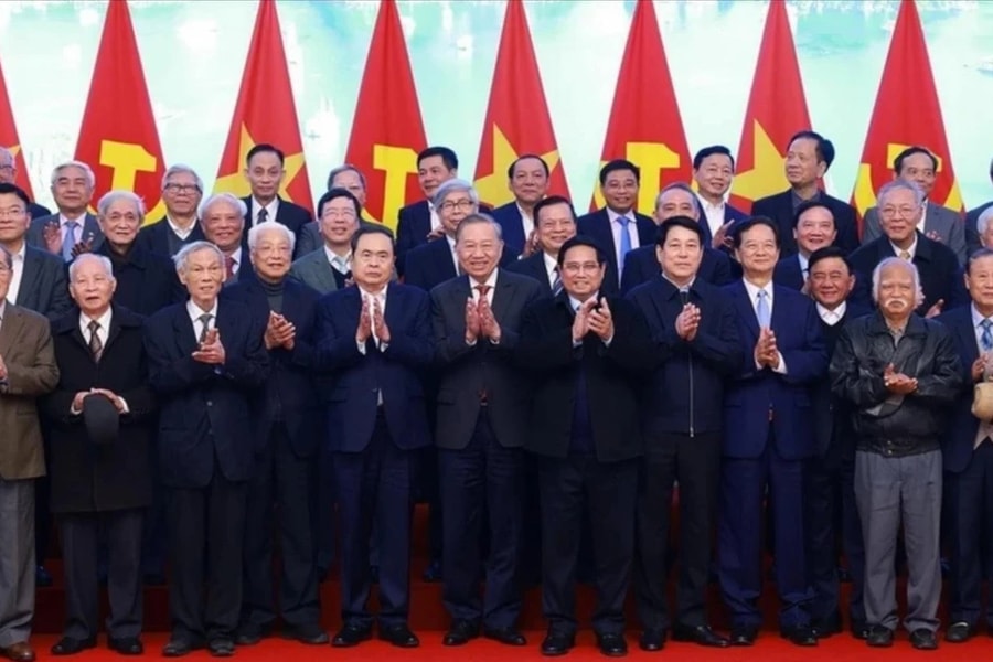 Gặp mặt thân mật 'Mừng Đảng quang vinh, mừng Xuân Ất Tỵ 2025'