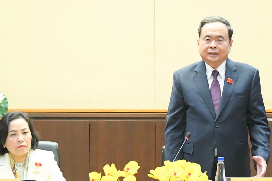 Chủ tịch Quốc hội Trần Thanh Mẫn thăm, làm việc với Ủy ban Pháp luật và Ủy ban Tư pháp