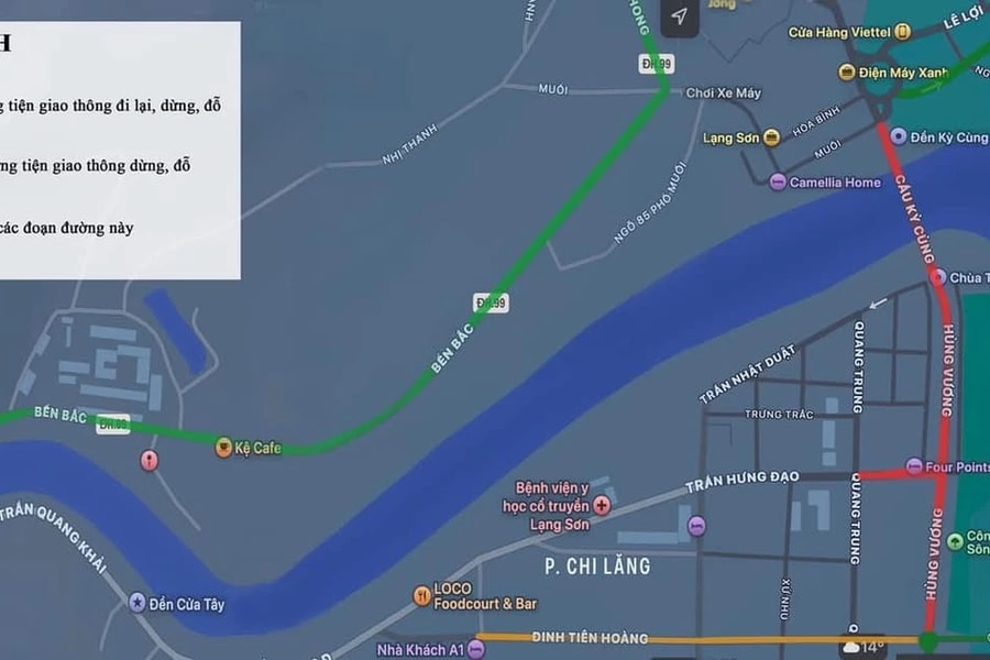 Phân luồng giao thông phục vụ Lễ hội Hoa đào Xứ Lạng năm 2025