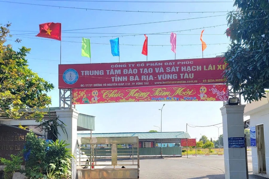 Trung tâm Dạy nghề và đào tạo, sát hạch lái xe tỉnh Bà Rịa – Vũng Tàu xác nhận khống giờ dạy lái xe