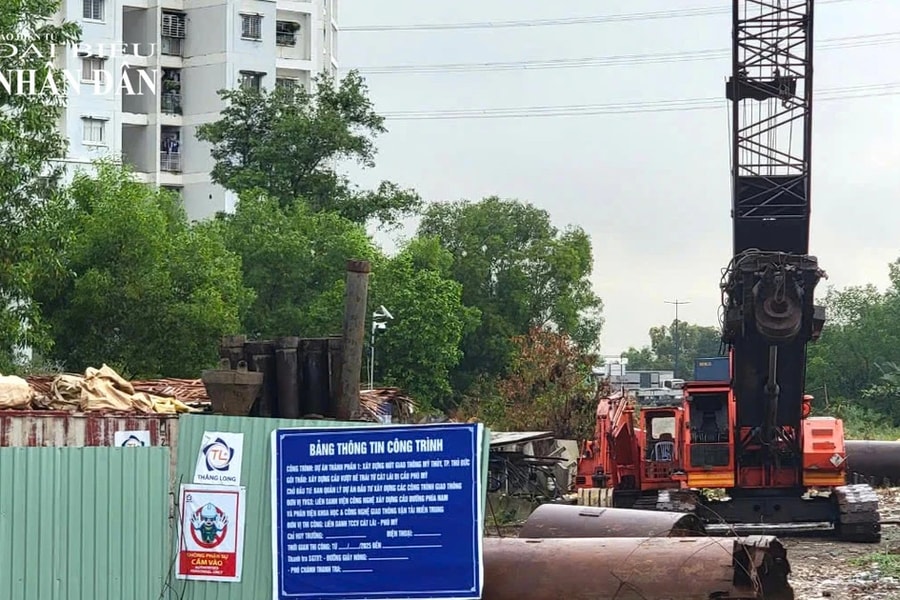 Nhiều gói thầu của Dự án xây dựng nút giao thông Mỹ Thủy tạm ngừng thi công do vướng mặt bằng