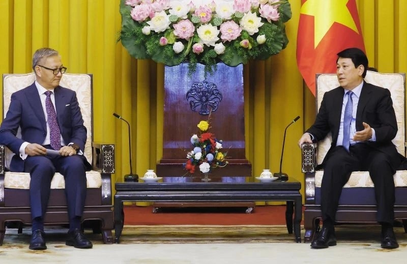 Chủ tịch nước Lương Cường tiếp Bộ trưởng Ngoại giao Lào