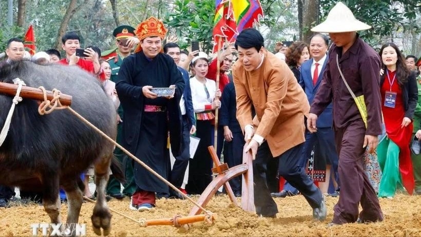 Chủ tịch nước Lương Cường dự Ngày hội sắc Xuân trên mọi miền Tổ quốc