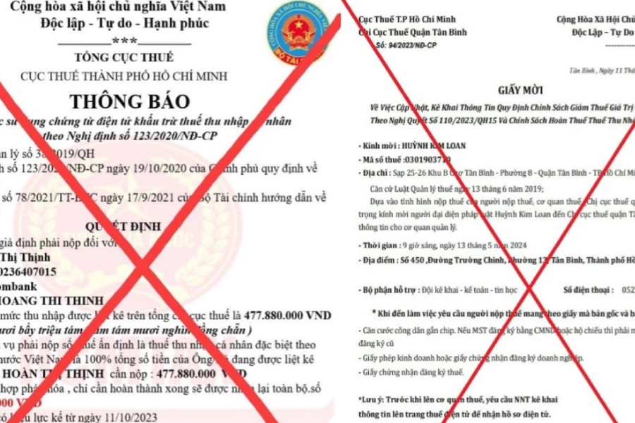Cảnh báo giả danh công chức thuế lừa đảo người nộp thuế tại TP. Hồ Chí Minh