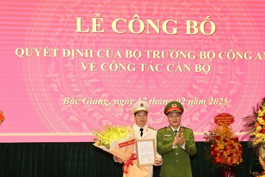 Công bố quyết định bổ nhiệm Giám đốc Công an tỉnh Bắc Giang