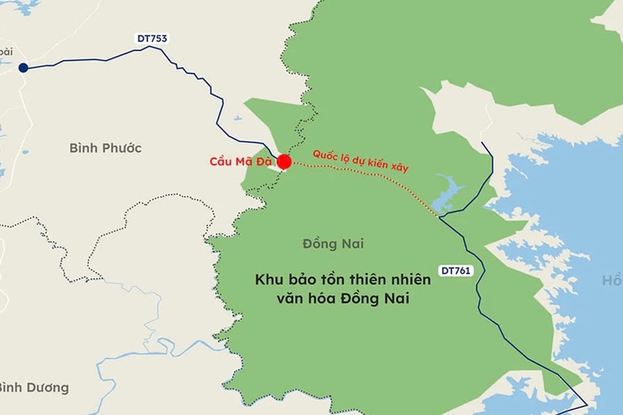 Tiếp tục nghiên cứu phương án khôi phục cầu Mã Đà, nối Bình Phước - Đồng Nai