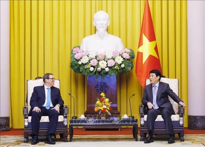 Chủ tịch nước Lương Cường tiếp Bộ trưởng Ngoại giao Cuba