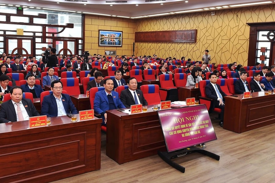 Hải Dương công bố quyết định thành lập và bổ nhiệm lãnh đạo 5 sở mới