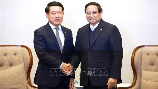 Thủ tướng Chính phủ Phạm Minh Chính tiếp Phó Thủ tướng Lào Saleumxay Kommasith
