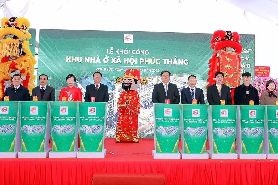 Vĩnh Phúc: Thêm dự án nhà ở xã hội được khởi công tại thành phố Phúc Yên