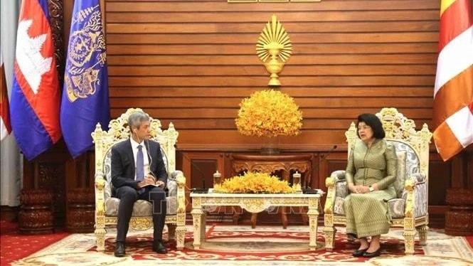 Chủ tịch Quốc hội Campuchia đánh giá cao sự phát triển vượt bậc của Việt Nam