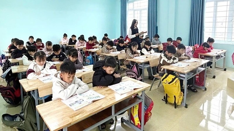 Quảng Bình: Gần 150 học sinh Trường tiểu học số 1 Quảng Phúc nghỉ học từ Tết đã đến trường đầy đủ