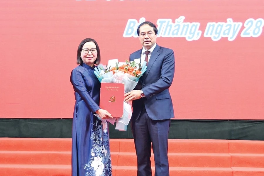 Bà Lý Thị Vinh giữ chức Bí thư Huyện ủy Bảo Thắng
