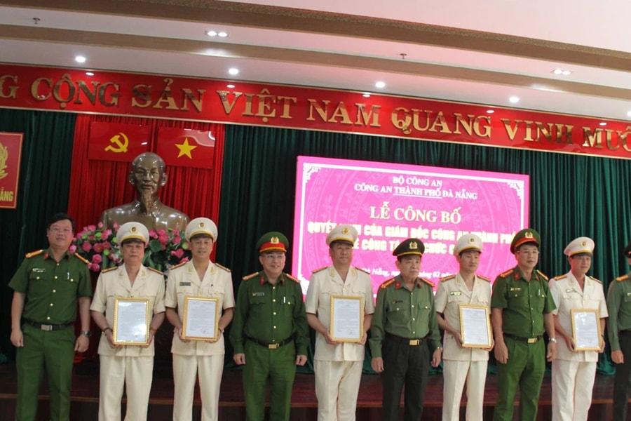 Công an Đà Nẵng điều động, bố trí lãnh đạo Công an quận, huyện sau giải thể