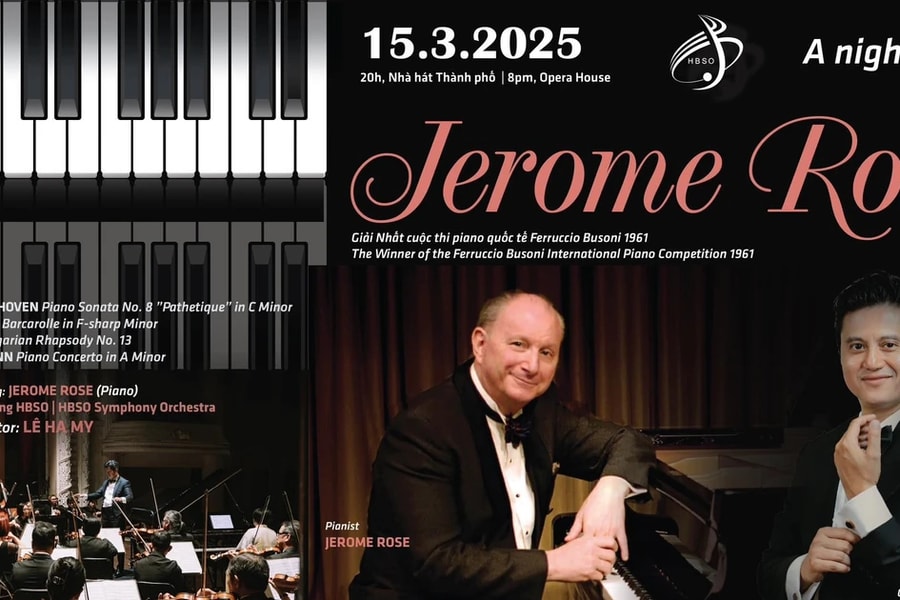Đêm nhạc lãng mạn với nghệ sĩ piano bậc thầy Jerome Rose