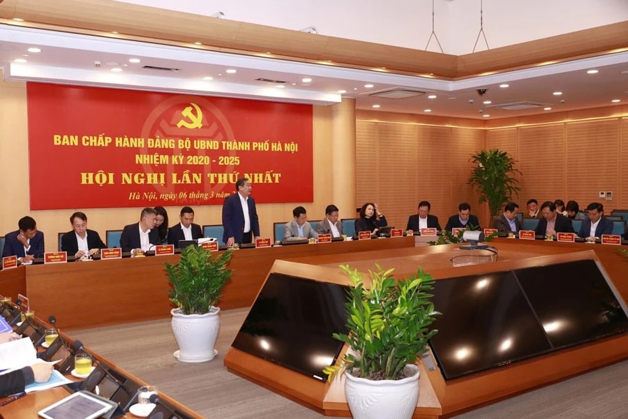 Ban Chấp hành Đảng bộ UBND TP. Hà Nội tổ chức hội nghị lần thứ nhất