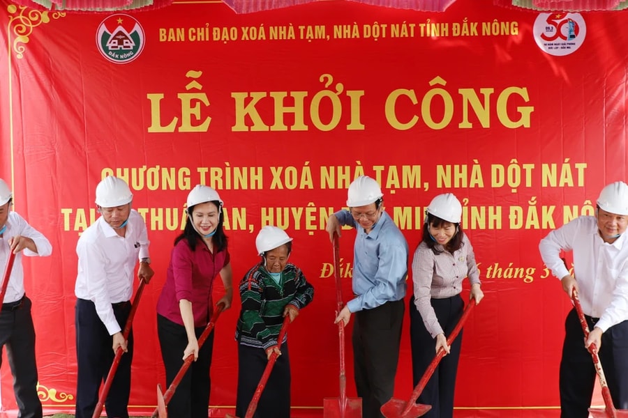 Đắk Nông: Khởi công và phát động xóa nhà tạm trên toàn tỉnh