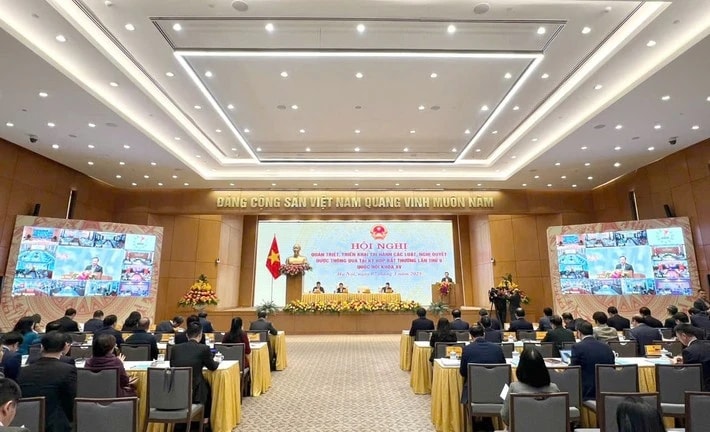 Thủ tướng Phạm Minh Chính chủ trì Hội nghị quán triệt, triển khai các luật, nghị quyết được thông qua tại Kỳ họp bất thường lần thứ Chín