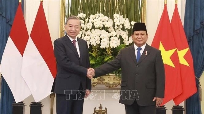 Tổng Bí thư Tô Lâm hội đàm với Tổng thống Indonesia Prabowo Subianto
