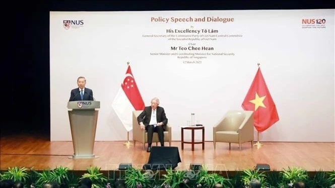 Tổng Bí thư Tô Lâm phát biểu chính sách tại Trường Chính sách công Lý Quang Diệu