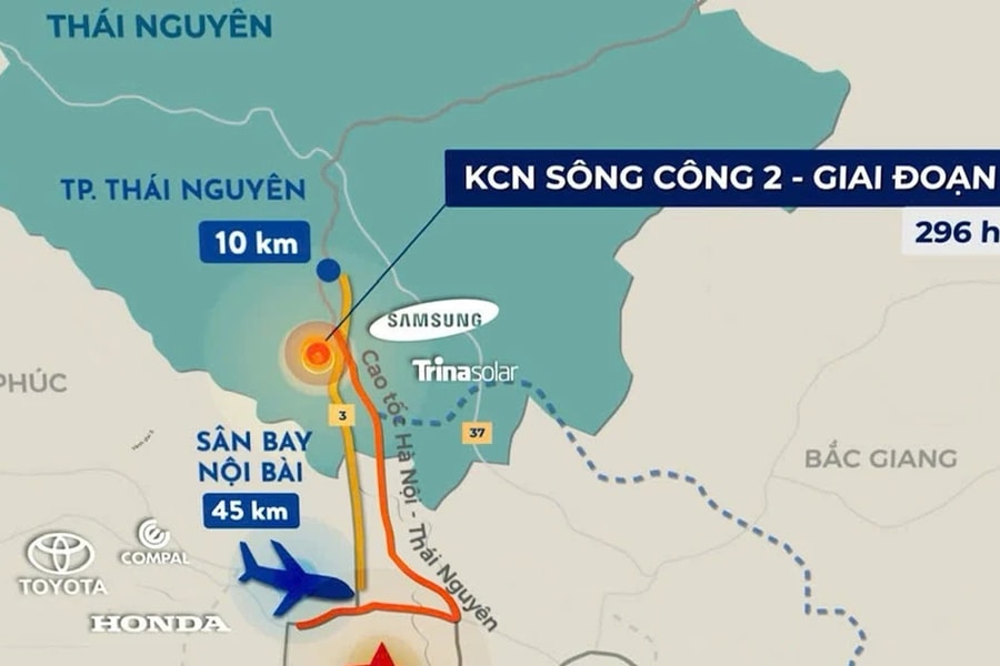 Tập đoàn Huali Việt Nam rót vốn 100 triệu USD vào Khu công nghiệp Sông Công II, Thái Nguyên 