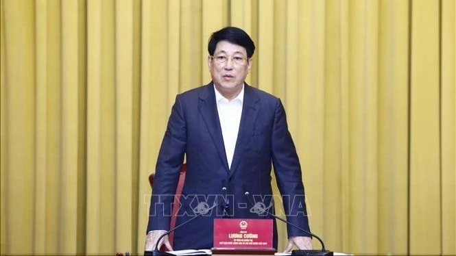 Chủ tịch nước Lương Cường làm việc với Bộ Ngoại giao, Văn phòng Chủ tịch nước về một số nhiệm vụ trọng tâm