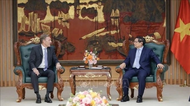 Thủ tướng Phạm Minh Chính tiếp Phó Chủ tịch điều hành toàn cầu Tập đoàn Airbus Wouter Van Wersch