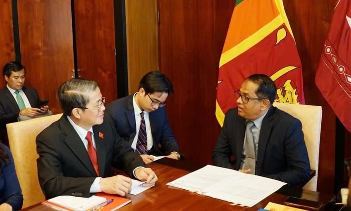 Phó Chủ tịch Quốc hội Nguyễn Đức Hải hội kiến Chủ tịch Quốc hội Sri Lanka Jagath Wickramaratne