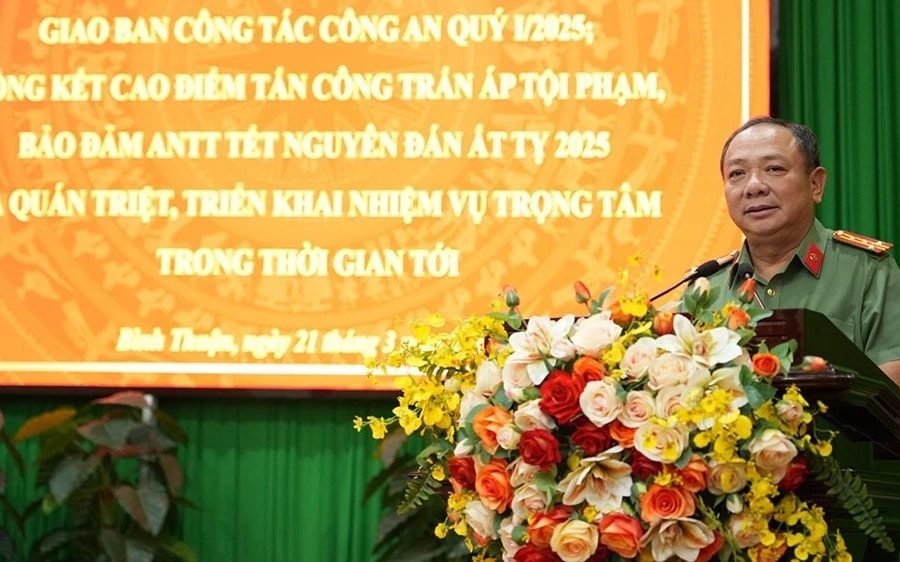 Công an Bình Thuận triển khai toàn diện các mặt công tác trong quý I.2025
