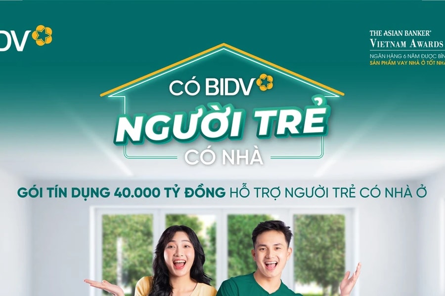 BIDV triển khai gói tín dụng 40.000 tỷ đồng hỗ trợ người trẻ có nhà