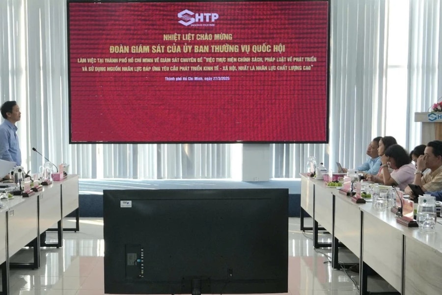 Đoàn giám sát của Uỷ ban Thường vụ Quốc hội làm việc với Khu công nghệ cao TP. Hồ Chí Minh 