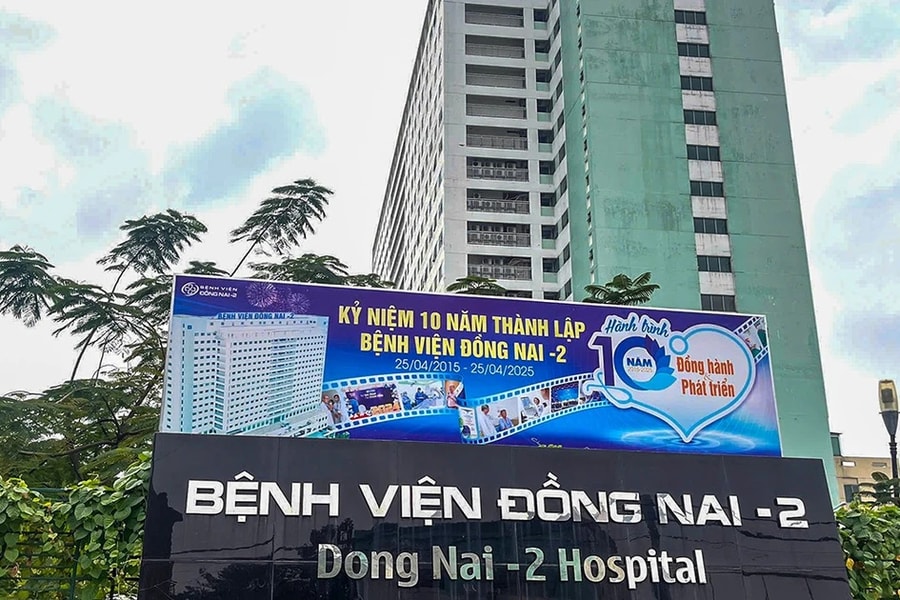 Bệnh viện Đồng Nai 2 bị phạt 300 triệu đồng vì không có giấy phép môi trường