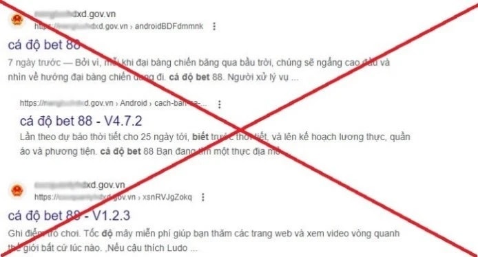 Cảnh báo tình trạng website cơ quan Nhà nước bị hacker chèn liên kết không phù hợp