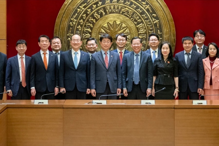 Chủ nhiệm Ủy ban Kinh tế và Tài chính tiếp Đoàn Bộ Đất đai, Cơ sở hạ tầng và Giao thông Hàn Quốc