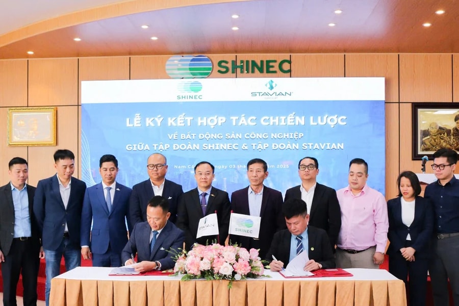 Tập đoàn Stavian và Tập đoàn Shinec ký kết thỏa thuận hợp tác chiến lược về bất động sản công nghiệp