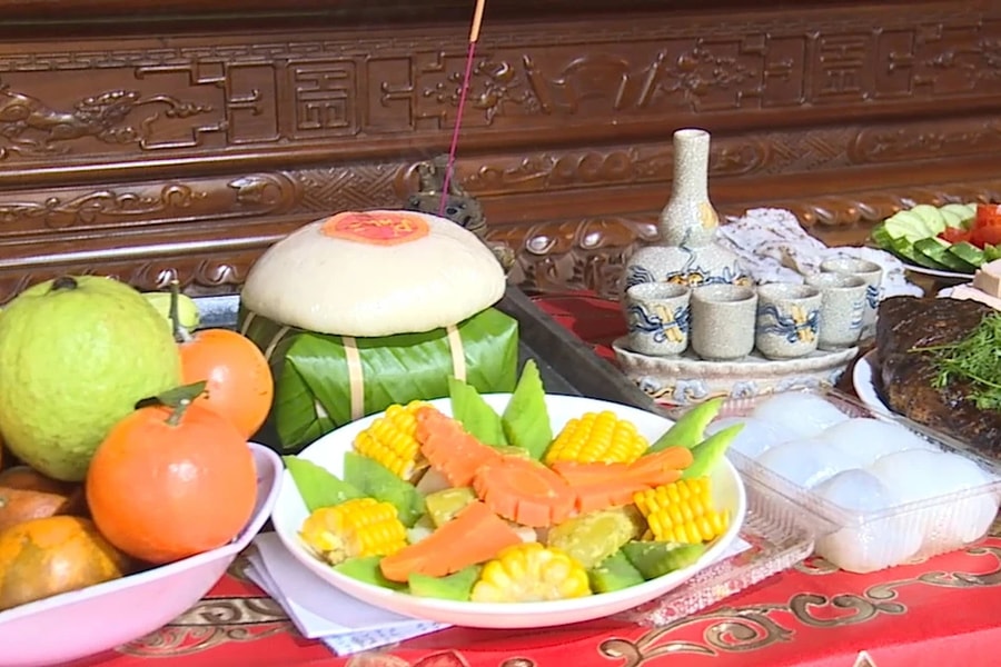 Mâm cơm tri ân ngày Giỗ Tổ