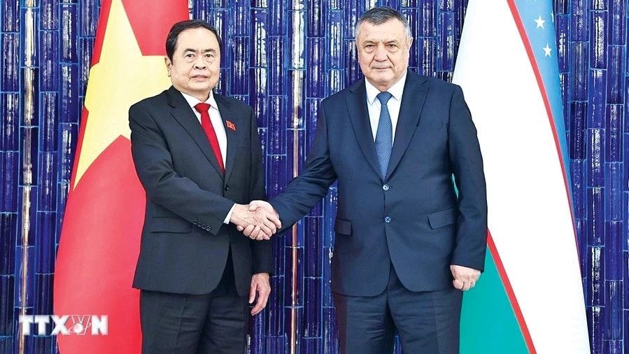 Chủ tịch Quốc hội Trần Thanh Mẫn hội đàm với Chủ tịch Hạ viện Quốc hội Uzbekistan