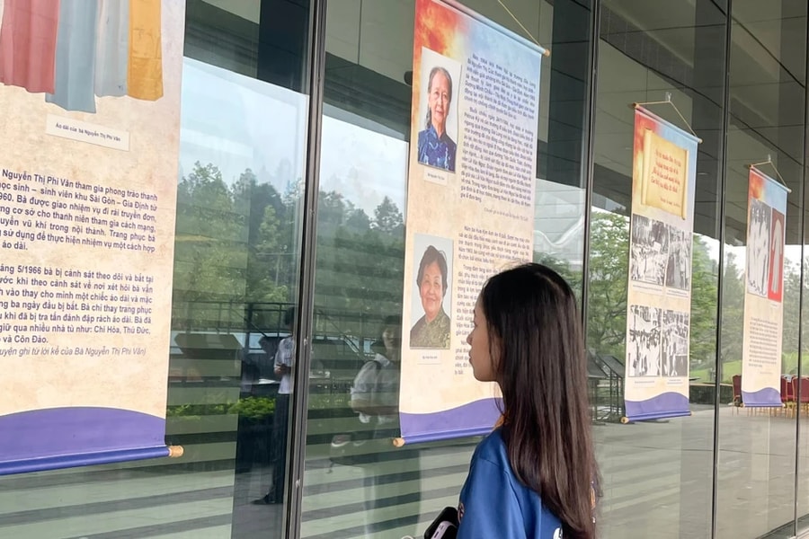 Áo dài kể chuyện phụ nữ Việt Nam anh hùng