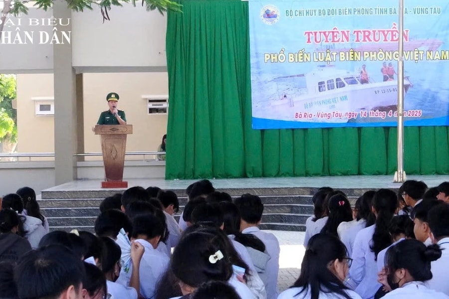 Phổ biến Luật Biên phòng đến gần 1.000 giáo viên, học sinh tại Bà Rịa – Vũng Tàu