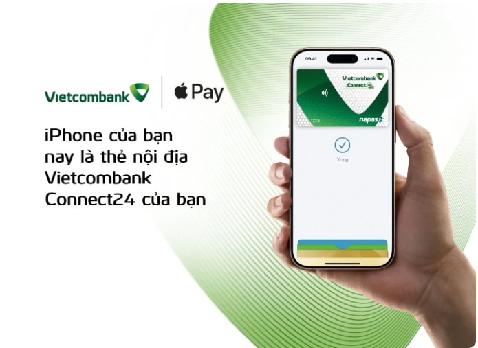 Vietcombank giới thiệu Apple Pay đến chủ thẻ nội địa Vietcombank Connect24 