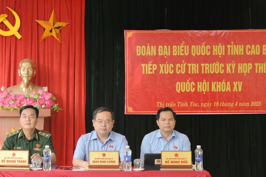 Cao Bằng: Cử tri kiến nghị giải quyết thoả đáng chế độ chính sách cho cán bộ, công chức sau sáp nhập