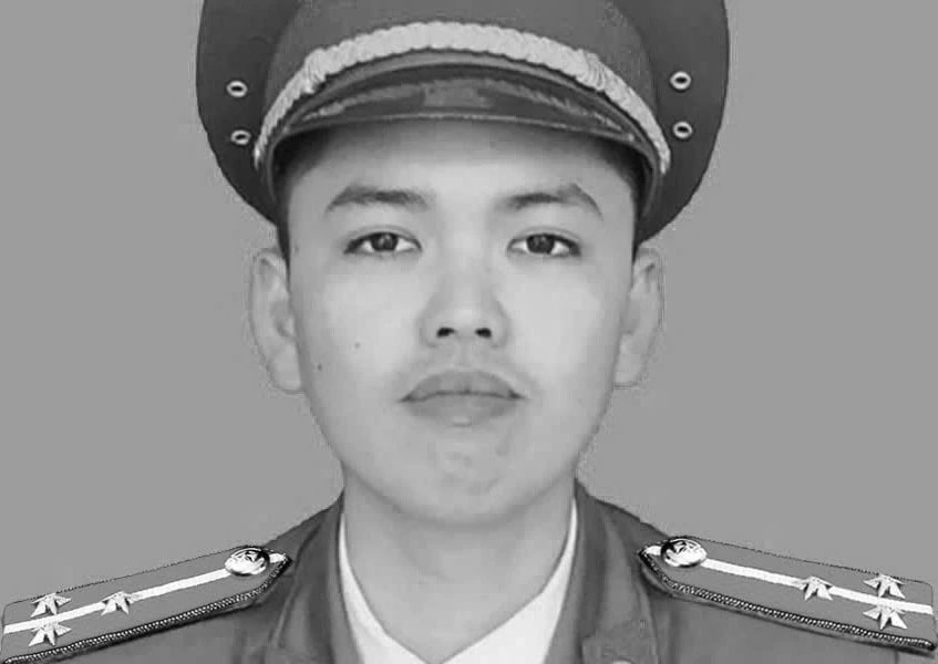 Thượng úy Nguyễn Đăng Khải anh dũng hy sinh trong khi truy bắt đối tượng vận chuyển trái phép chất ma túy