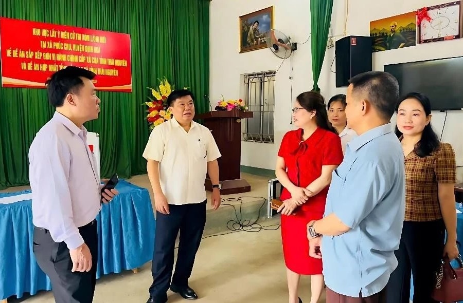 Thái Nguyên: Gần 100% cử tri đại diện hộ gia đình đồng thuận với phương án sắp xếp đơn vị hành chính và hợp nhất tỉnh