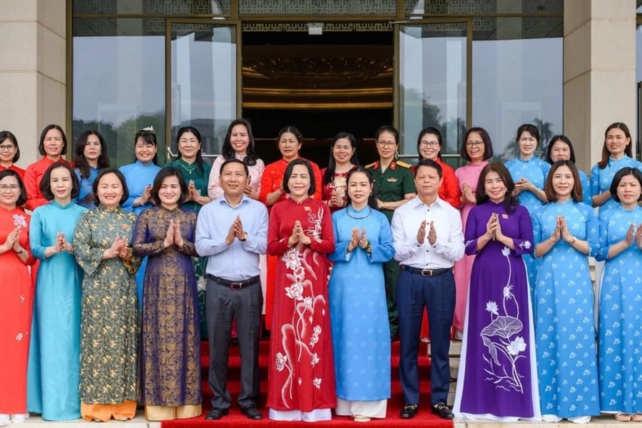 Phó Chủ tịch Quốc hội Nguyễn Thị Thanh gặp mặt Hội Liên hiệp Phụ nữ huyện Mê Linh