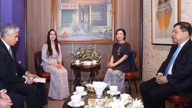 Phu nhân Tổng Bí thư Tô Lâm tiếp Phó Chủ tịch Quỹ Heydar Aliyev