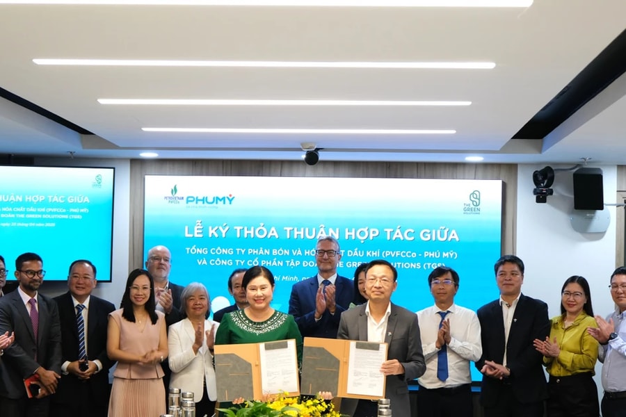 PVFCCo - Phú Mỹ và TGS hợp tác phát triển chuỗi giá trị xanh